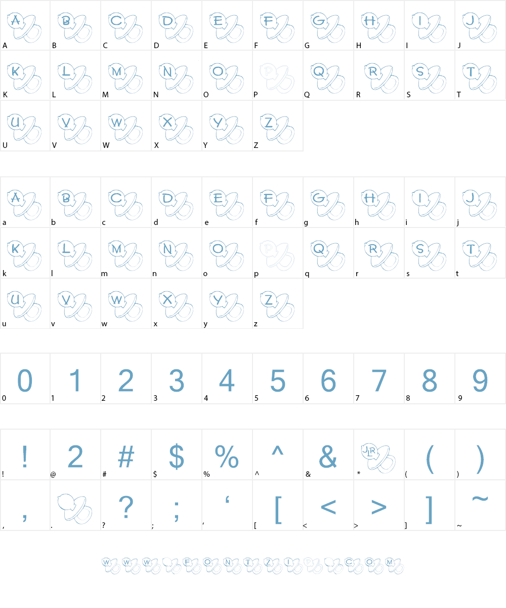 JLR Binky Font Character